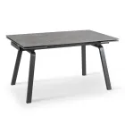 Uitschuifbare tafel tot 200 cm in gesinterde steen met marmereffect - ananas Viadurini