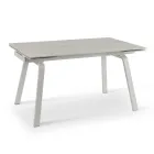 Uitschuifbare tafel tot 200 cm in gesinterde steen met marmereffect - ananas Viadurini