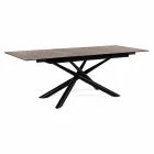 Uitschuifbare tafel tot 220 cm in keramiek en staal Homemotion - Brianza Viadurini
