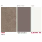 Uitschuifbare tafel tot 238 cm in Laminam en metaal Made in Italy - Remigio Viadurini