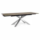 Uitschuifbare tafel tot 240 cm met Homemotion keramisch blad - Avici Viadurini