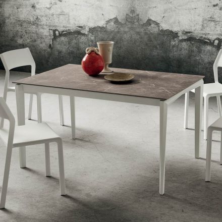 Uitschuifbare tafel tot 240 cm met HPL blad Made in Italy - Fantastisch Viadurini
