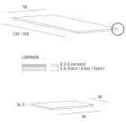 Uitschuifbare tafel tot 240 cm met Laminam blad Made in Italy - Maltees Viadurini