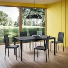 Uitschuifbare tafel tot 240 cm met Laminam blad Made in Italy - Maltees Viadurini