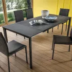 Uitschuifbare tafel tot 240 cm met Laminam blad Made in Italy - Maltees Viadurini