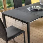 Uitschuifbare tafel tot 240 cm met Laminam blad Made in Italy - Maltees Viadurini