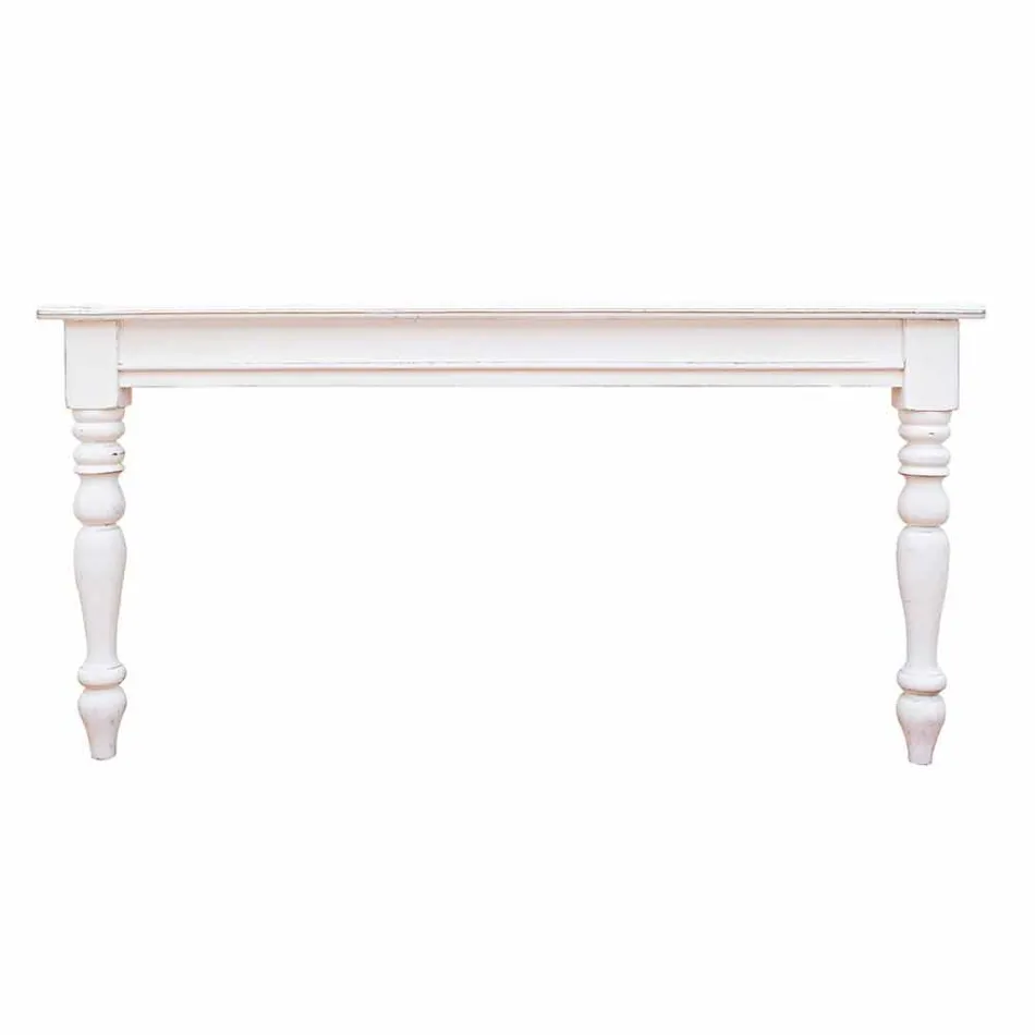 Uitschuifbare tafel tot 240 cm in mangohout en Mdf Homemotion - Tongo Viadurini