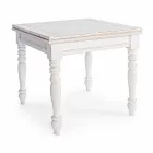 Uitschuifbare tafel tot 240 cm in mangohout en Mdf Homemotion - Tongo Viadurini