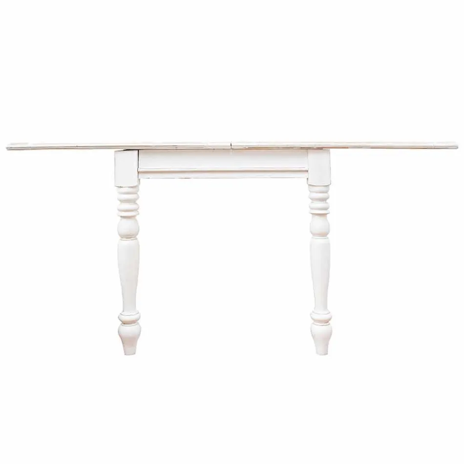 Uitschuifbare tafel tot 240 cm in mangohout en Mdf Homemotion - Tongo Viadurini