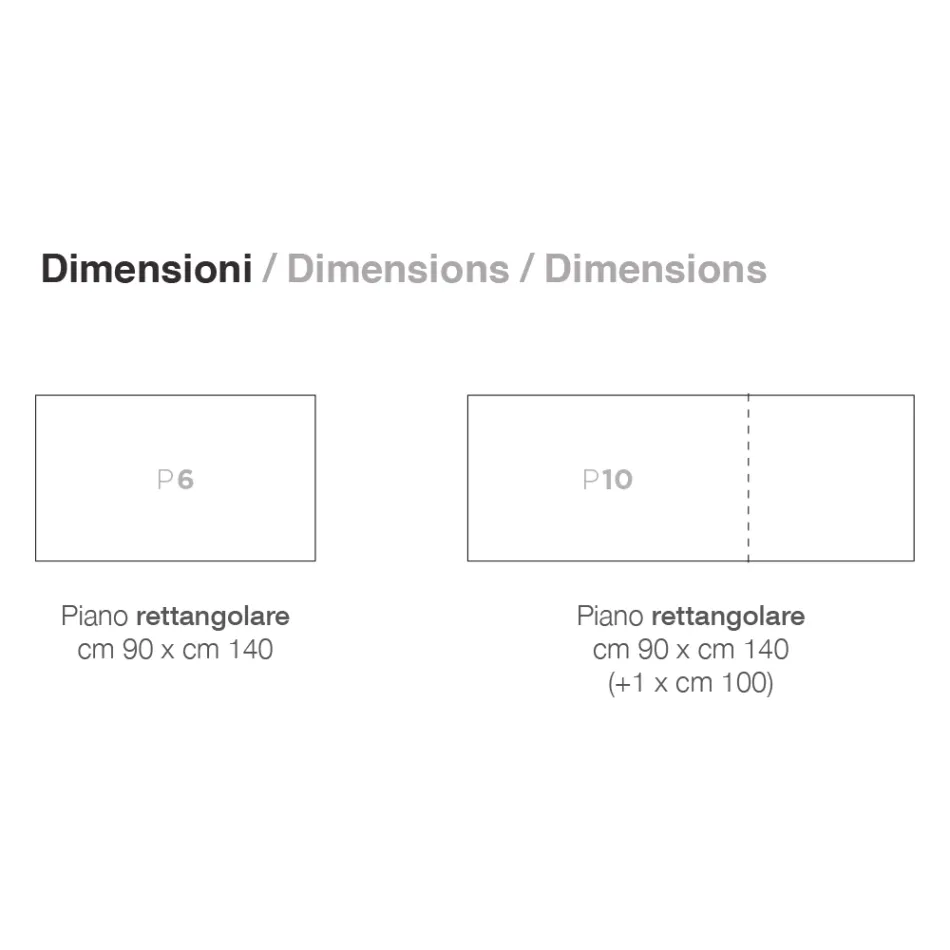 Uitschuifbare tafel tot 240 cm in gelakt hout Made in Italy - Adrienne Viadurini