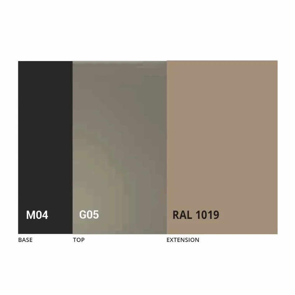 Uitschuifbare tafel tot 250 cm met glazen blad Made in Italy - Pitagora Viadurini