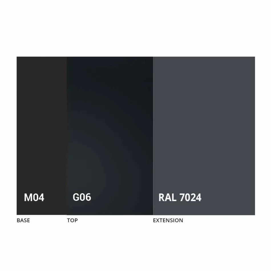 Uitschuifbare tafel tot 250 cm met glazen blad Made in Italy - Pitagora Viadurini