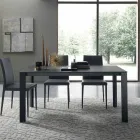 Uitschuifbare tafel tot 250 cm met glazen blad Made in Italy - Pitagora Viadurini