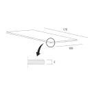 Uitschuifbare tafel tot 280 cm in Fenix Made in Italy, Precious - Aresto Viadurini