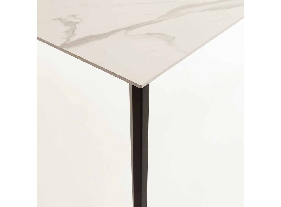 Uitschuifbare tafel tot 290 cm in glaskeramiek Made in Italy - Polonio Viadurini