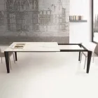 Uitschuifbare tafel tot 290 cm in glaskeramiek Made in Italy - Polonio Viadurini