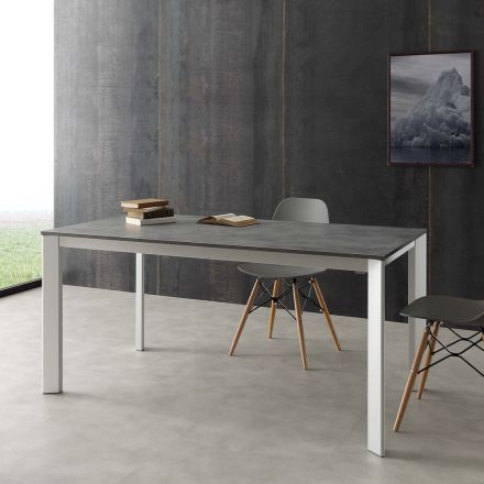 Uitschuifbare tafel tot 3 meter in aluminium en Urbino melamine Viadurini