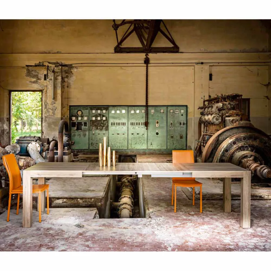 Tafel uit te breiden tot 300 cm modern design melamine Oky Viadurini