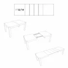 Tafel uit te breiden tot 300 cm modern design melamine Oky Viadurini