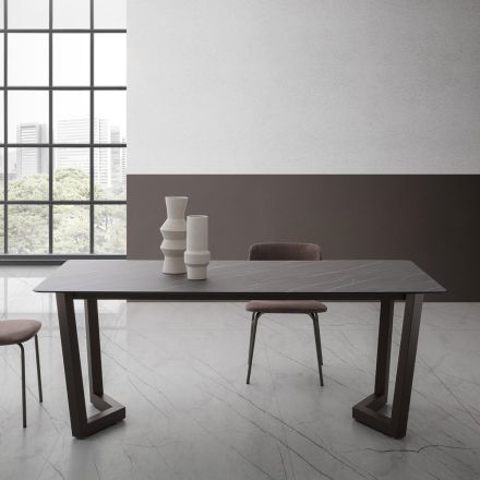 Uitschuifbare tafel tot 300 cm in gestratificeerd HPL Made in Italy - Bastiano Viadurini