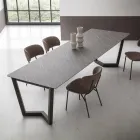 Uitschuifbare tafel tot 300 cm in gestratificeerd HPL Made in Italy - Bastiano Viadurini
