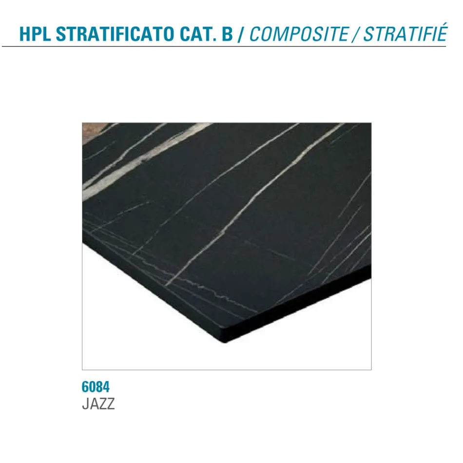 Uitschuifbare tafel tot 300 cm in gestratificeerd HPL Made in Italy - Bastiano Viadurini