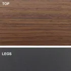 Uitschuifbare tafel tot 300 cm in hout en staal Made in Italy - Settimmio Viadurini