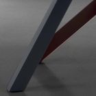 Uitschuifbare tafel tot 300 cm in hout en staal Made in Italy - Settimmio Viadurini