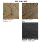 Uitschuifbare tafel tot 300 cm in gefineerd hout en glas - Scheur Viadurini