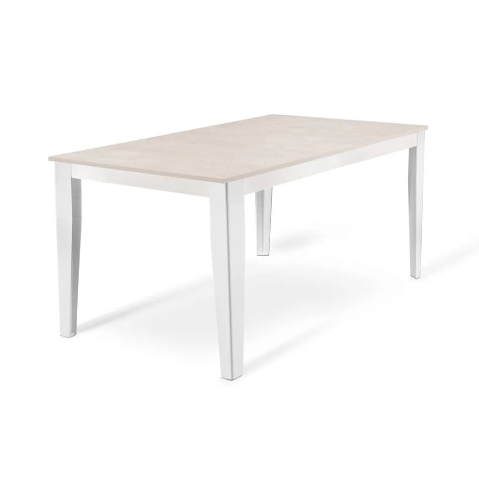 Uitschuifbare tafel tot 316 cm in melamine en metalen onderstel - wierook Viadurini