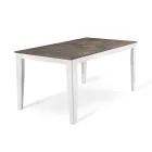 Uitschuifbare tafel tot 316 cm in melamine en metalen onderstel - Wierook Viadurini