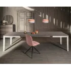 Uitschuifbare tafel tot 316 cm in melamine en metalen onderstel - Wierook Viadurini