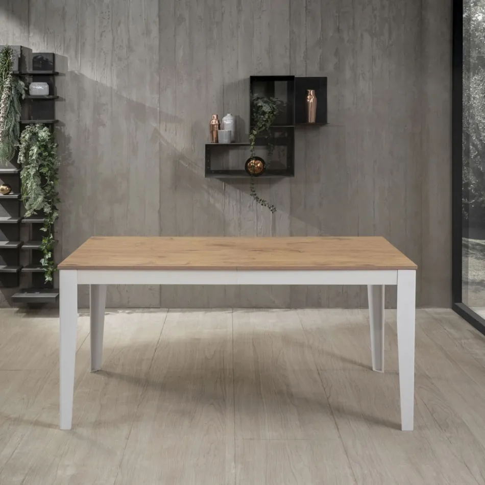 Uitschuifbare tafel tot 316 cm in melamine en metalen onderstel - wierook Viadurini