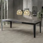 Uitschuifbare tafel tot 316 cm in melamine en metalen onderstel - Wierook Viadurini