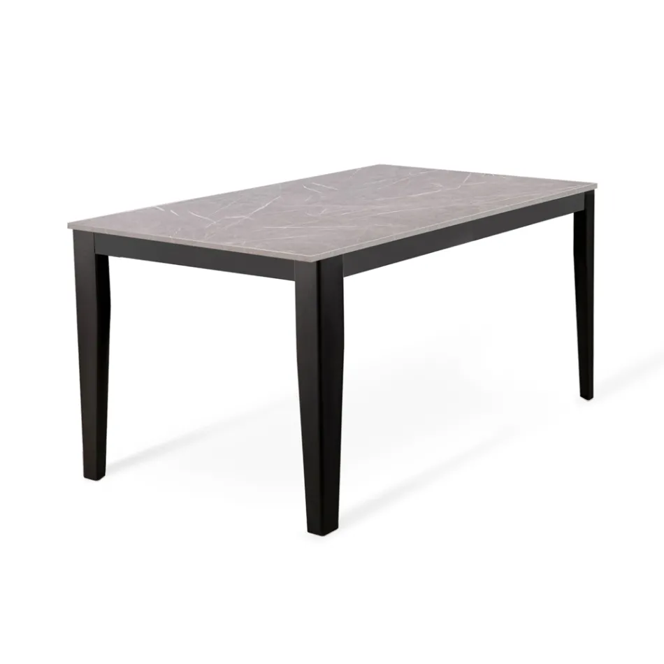 Uitschuifbare tafel tot 316 cm in melamine en metalen onderstel - wierook Viadurini