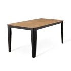 Uitschuifbare tafel tot 316 cm in melamine en metalen onderstel - wierook Viadurini