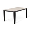 Uitschuifbare tafel tot 316 cm in melamine en metalen onderstel - wierook