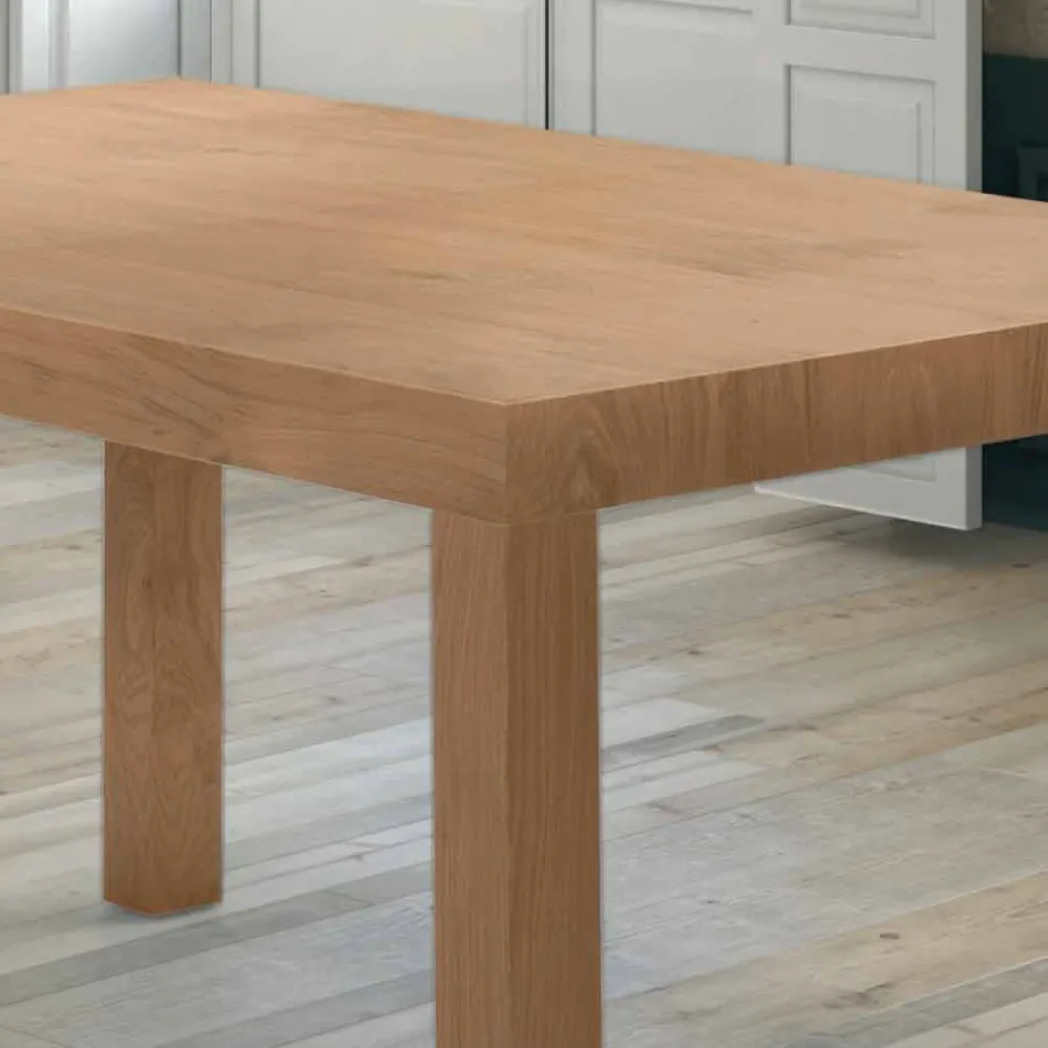 Uitschuifbare tafel tot 470 cm van Made in Italy gefineerd hout – Gordito Viadurini