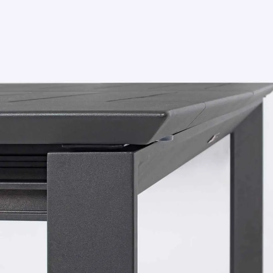 Uitschuifbare tafel in aluminium, modern design voor outdoor homemotion - Casper Viadurini
