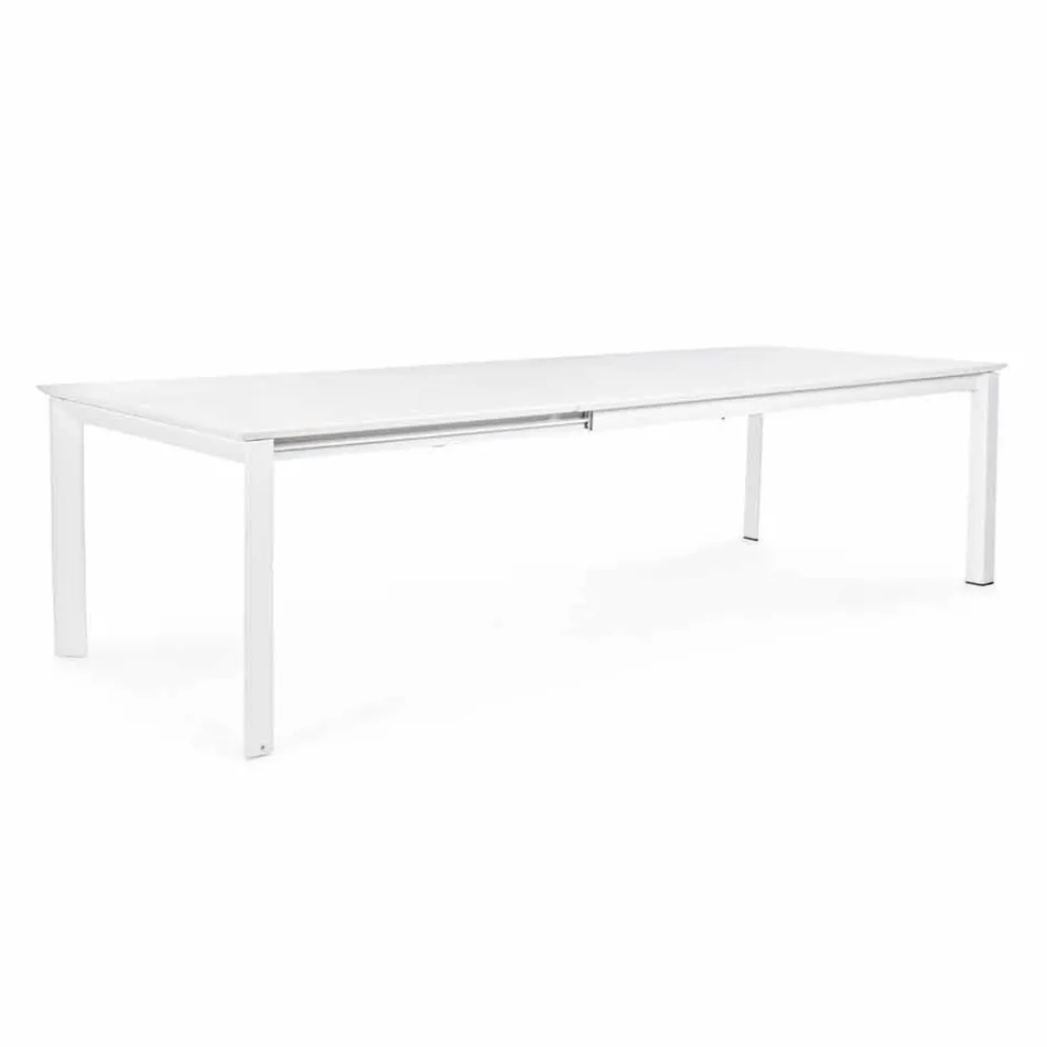 Uitschuifbare tafel in aluminium, modern design voor outdoor homemotion - Casper Viadurini