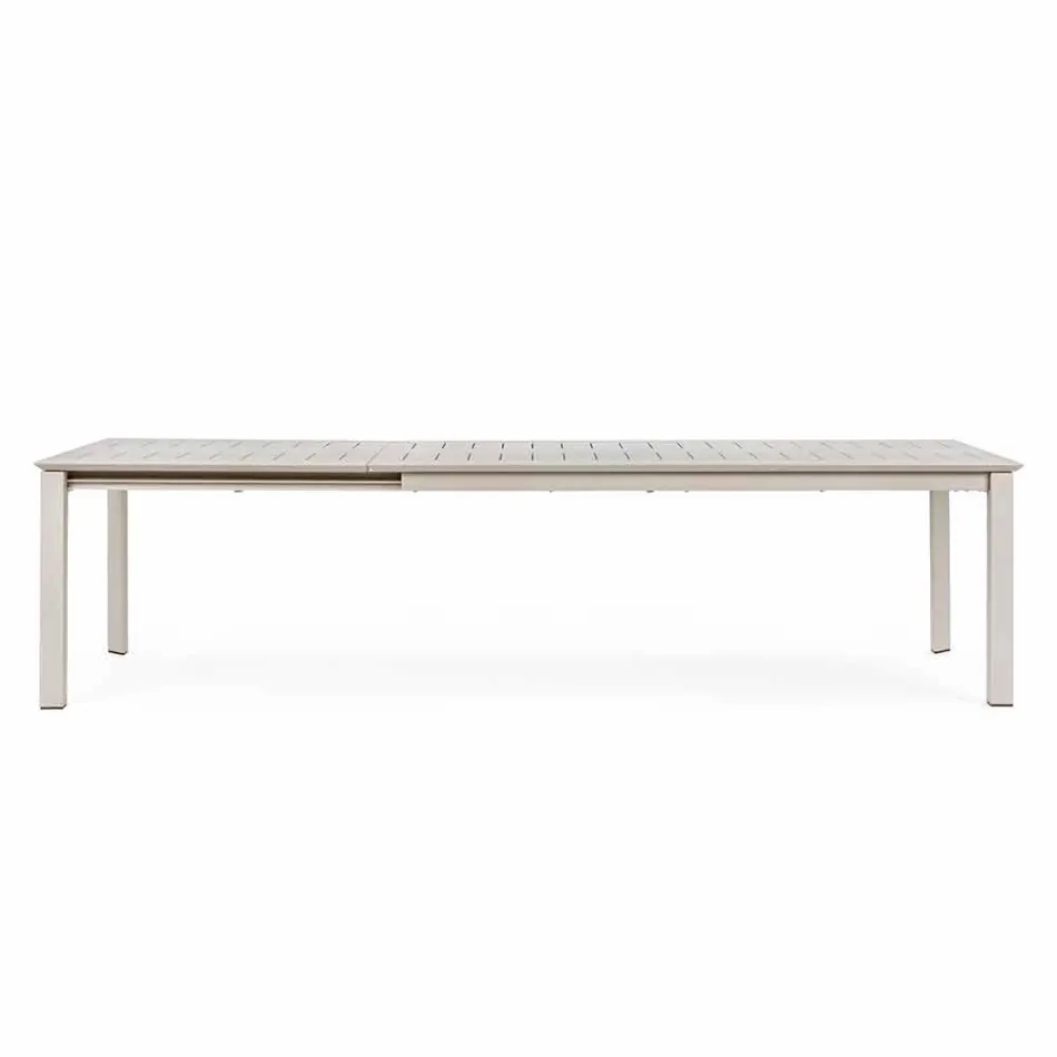 Uitschuifbare tafel in aluminium, modern design voor outdoor homemotion - Casper Viadurini