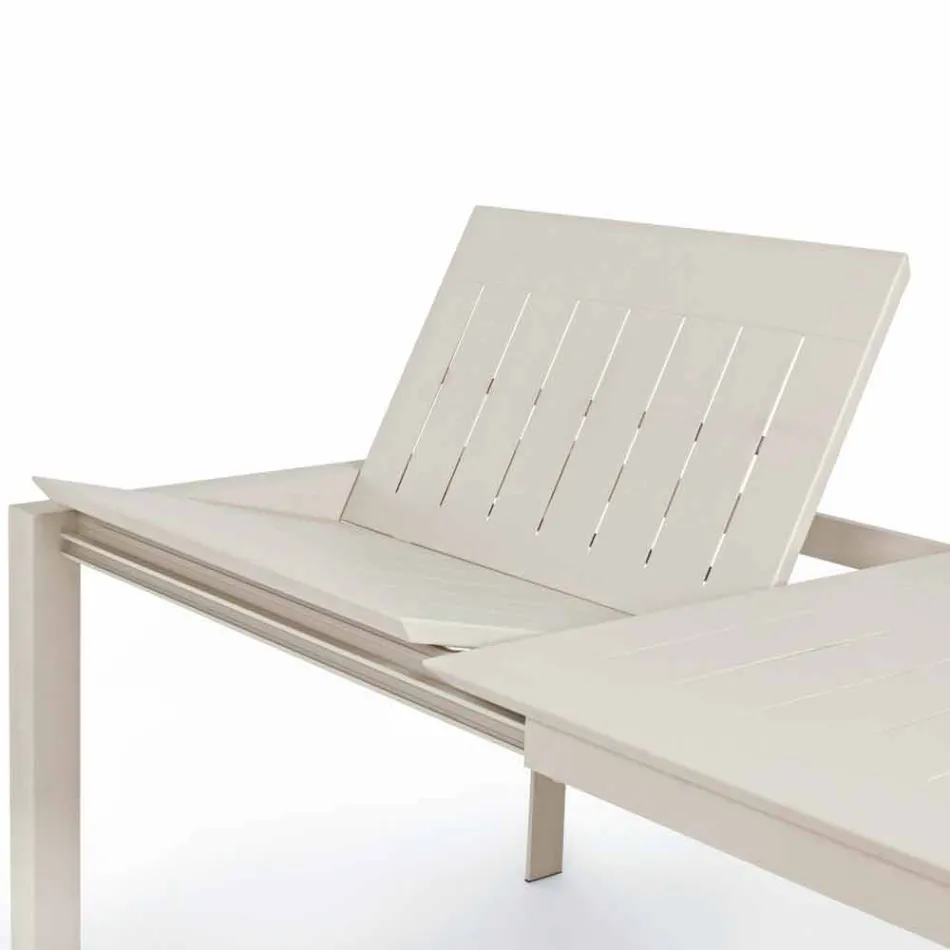 Uitschuifbare tafel in aluminium, modern design voor outdoor homemotion - Casper Viadurini