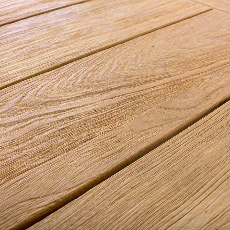 Uitschuifbare houten tuintafel voor 6 personen Homemotion - Hunter Viadurini