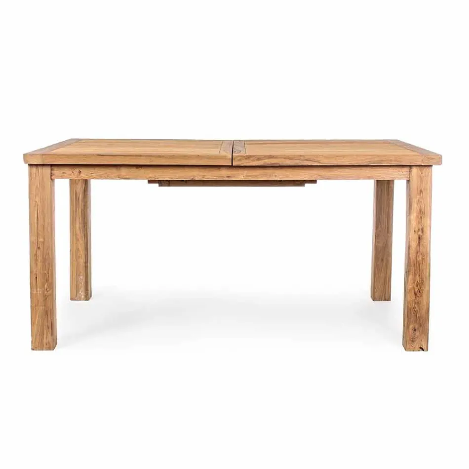 Uitschuifbare houten tuintafel voor 6 personen Homemotion - Hunter Viadurini