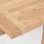 Uitschuifbare houten tuintafel voor 6 personen Homemotion - Hunter Viadurini