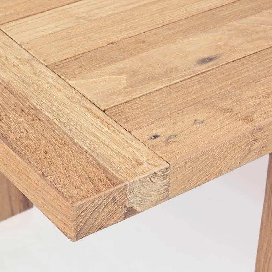 Uitschuifbare houten tuintafel voor 6 personen Homemotion - Hunter Viadurini