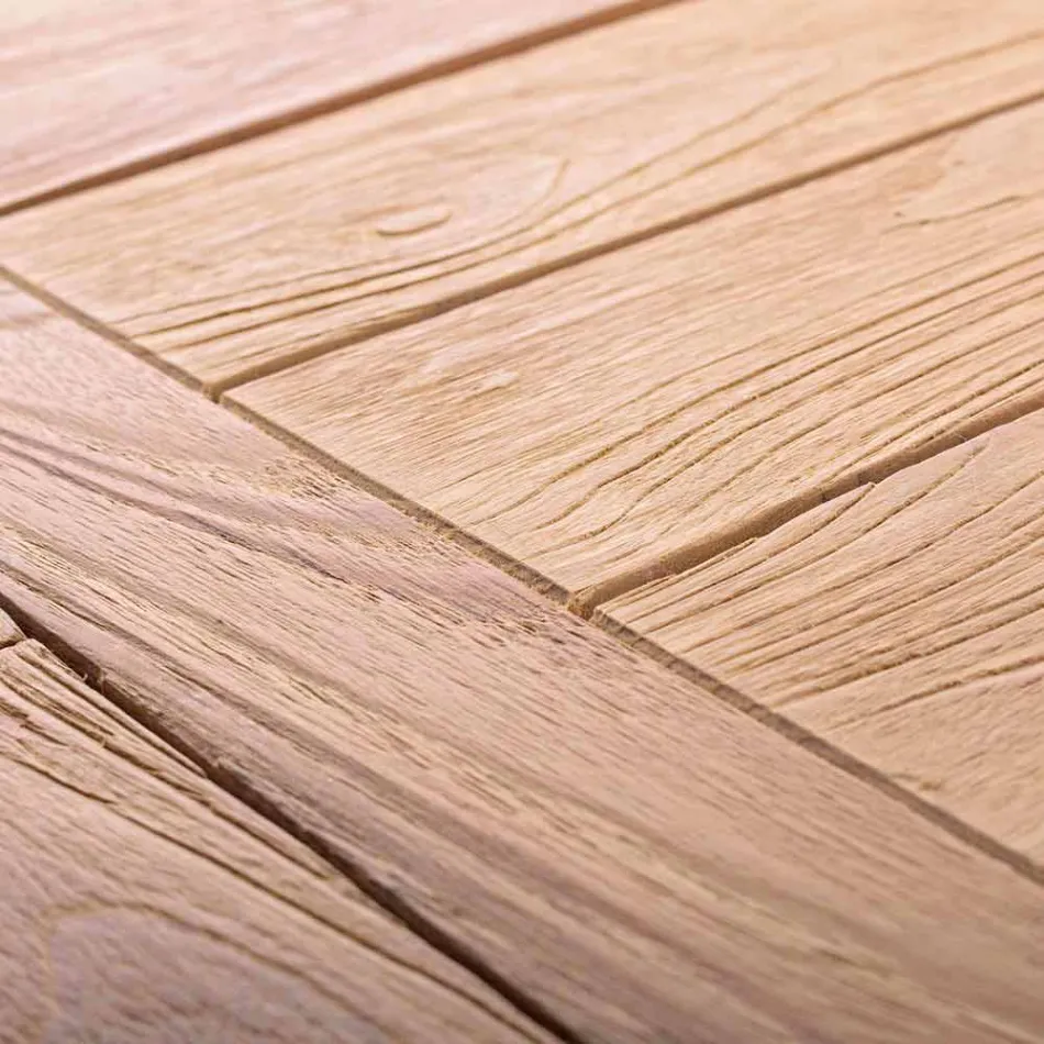 Uitschuifbare houten tuintafel voor 6 personen Homemotion - Hunter Viadurini