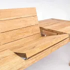 Uitschuifbare houten tuintafel voor 6 personen Homemotion - Hunter Viadurini