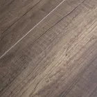 Uitschuifbare tafel in melaminehout en antraciet ijzeren onderblad - Sassone Viadurini