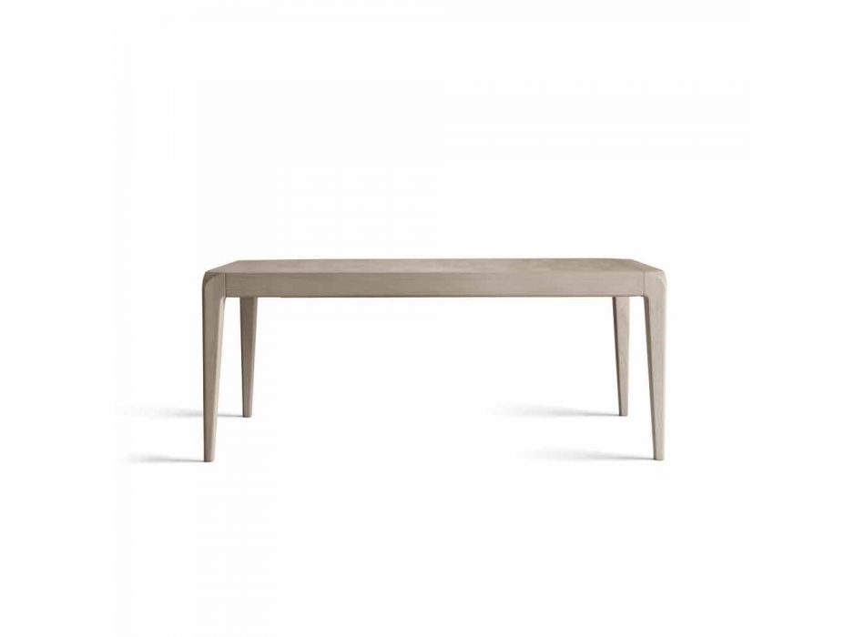Tabel houten tafel walnoten natuur grijs modern design Matis Viadurini